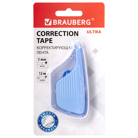 Корректирующая лента BRAUBERG ULTRA, 5 мм х 12 м, 229064