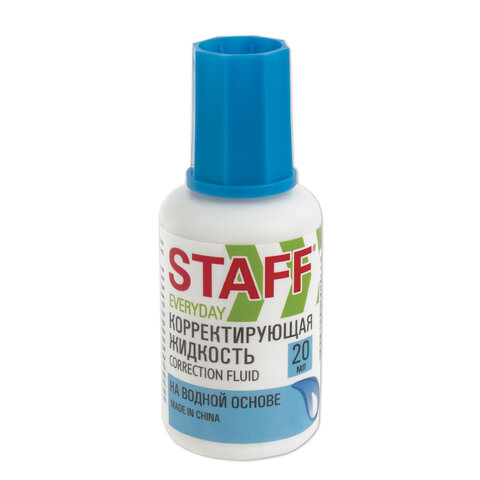 Корректор STAFF EVERYDAY на водной основе, 20 мл, 228642
