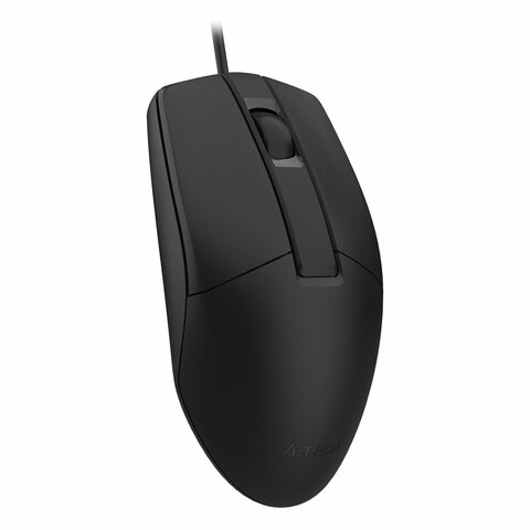 Мышь A4 Tech OP-330 black optic 1200dpi USB
