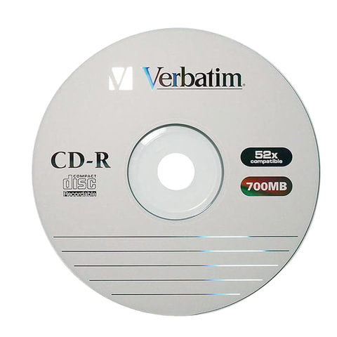 Оптический диск CD-R 700 Mb Verbatim 52х, cake box 100шт