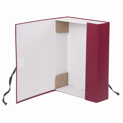 Папка архивная 70мм б/винил А4, бордовый КСБ4070 Imige