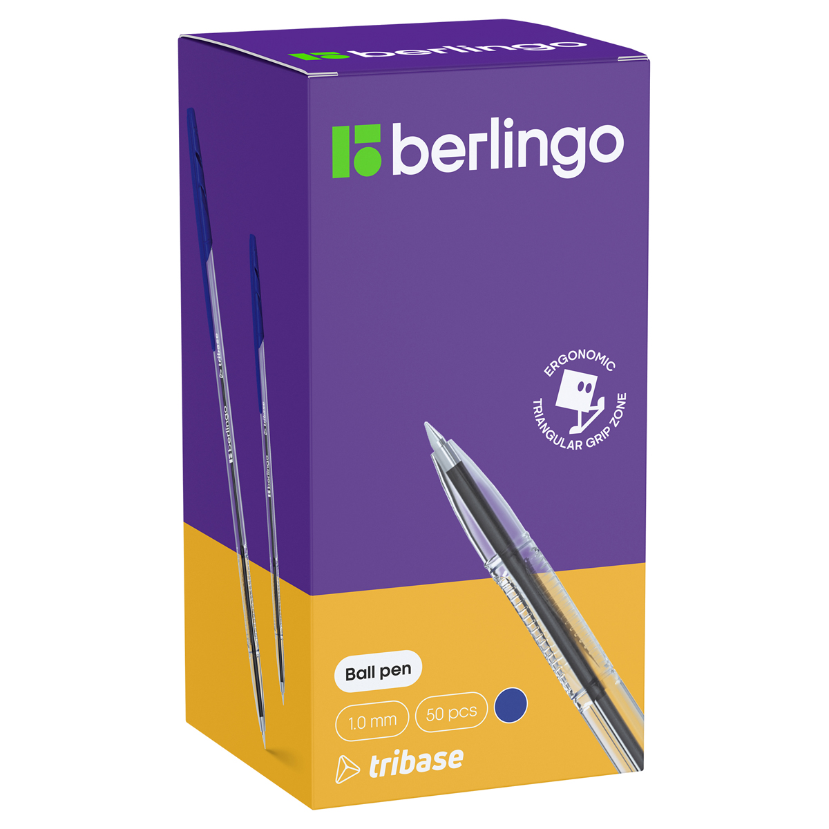 Ручка шариковая Berlingo "Tribase" синяя, 1,0мм CBp_10902