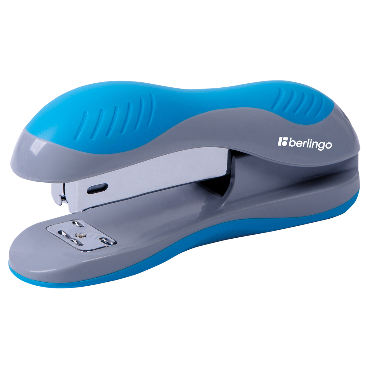 Степлер №24/6, 26/6 Berlingo "Office Soft" до 25л., пластиковый корпус, асс