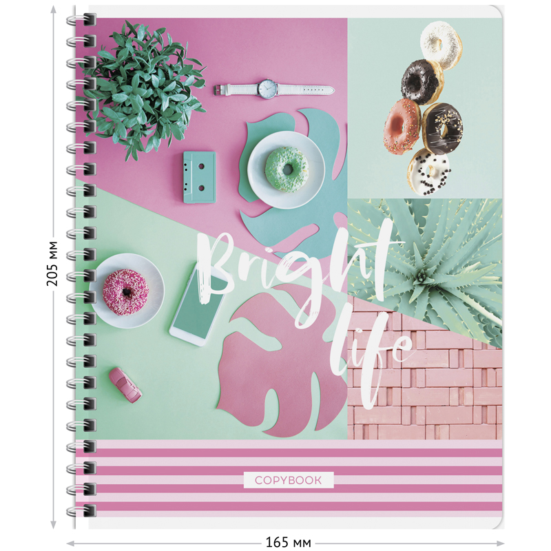 Тетрадь 48л., А5, клетка на гребне ArtSpace "Стиль. Bright life" Т48спк_245