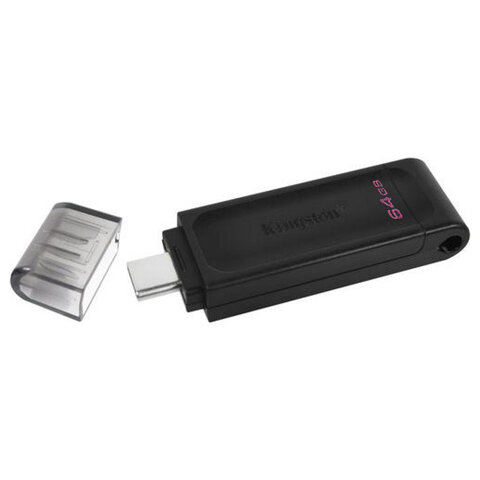 USB flash 64Gb Kingston DataTraveler 70 Type-C DT70/64GB USB3.2 черный